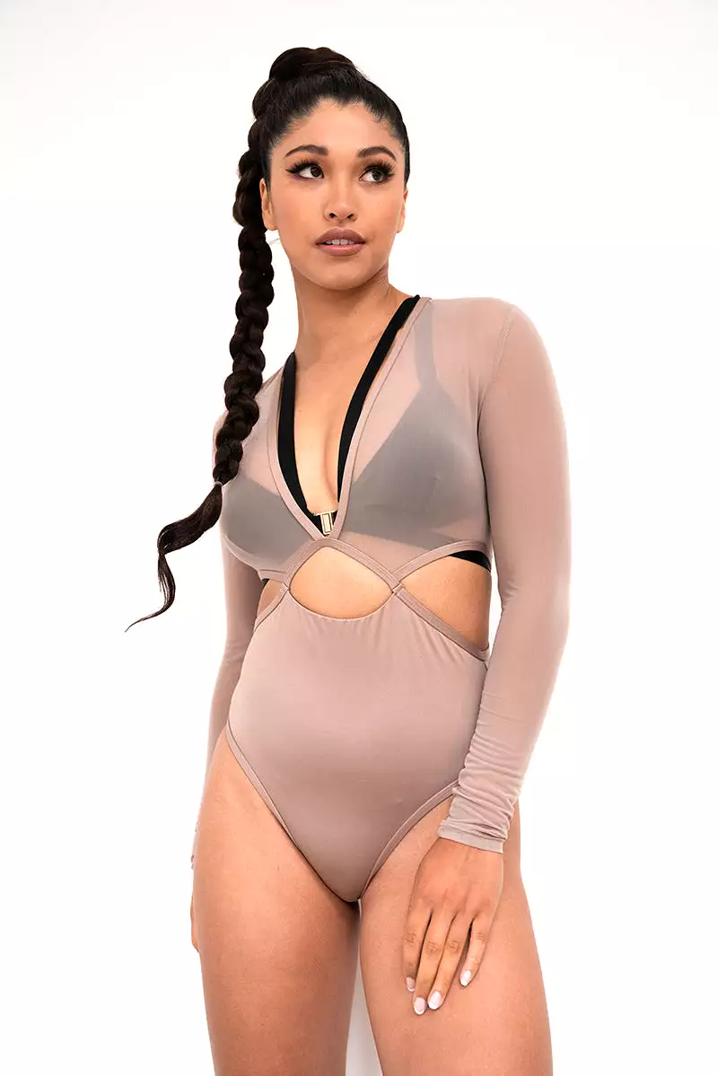 Lunalae Diana Bodysuit - Recycled Mocha