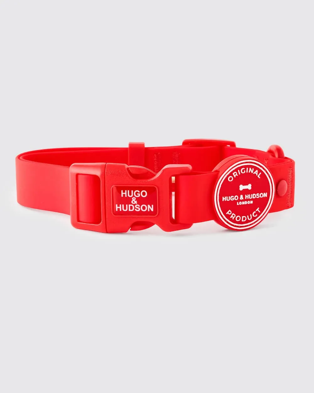 Matching Red Waterproof Bundle - Collar, Lead and Poop Bag Holder