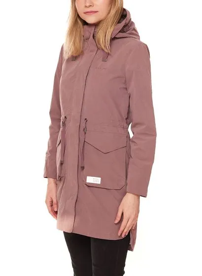 MAZINE Marydale Light Parka chaqueta de entretiempo de mujer sostenible y vegana con capucha 22131464 Morado