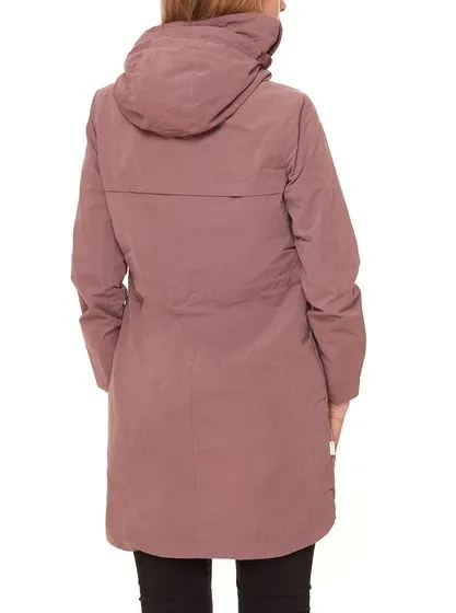 MAZINE Marydale Light Parka chaqueta de entretiempo de mujer sostenible y vegana con capucha 22131464 Morado