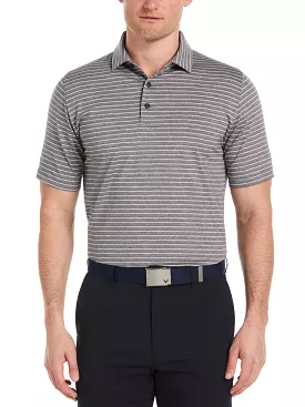 Mens Soft Touch Stripe Golf Polo