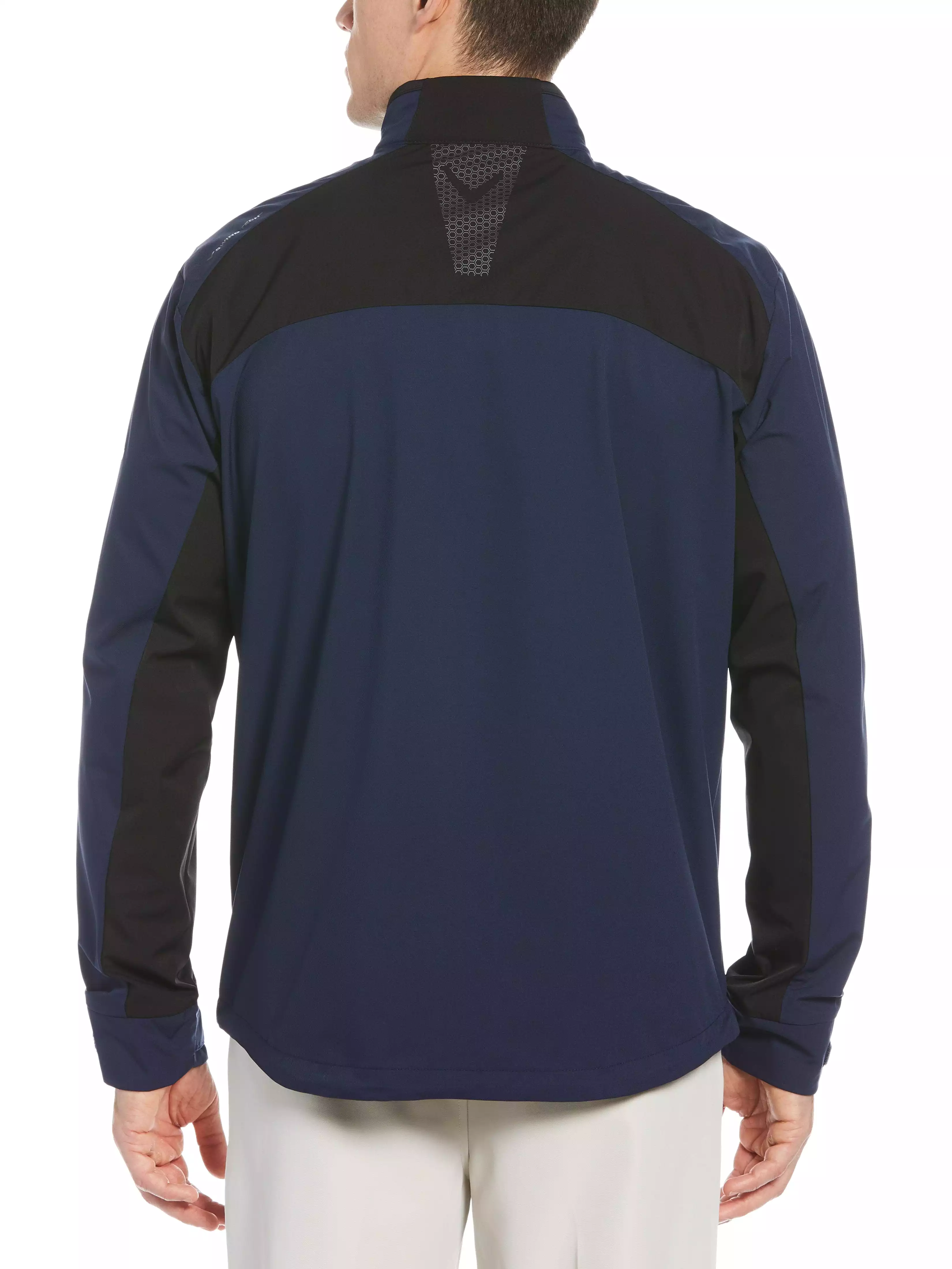 Mens Swing Tech Color Block 1/4 Zip Windshirt