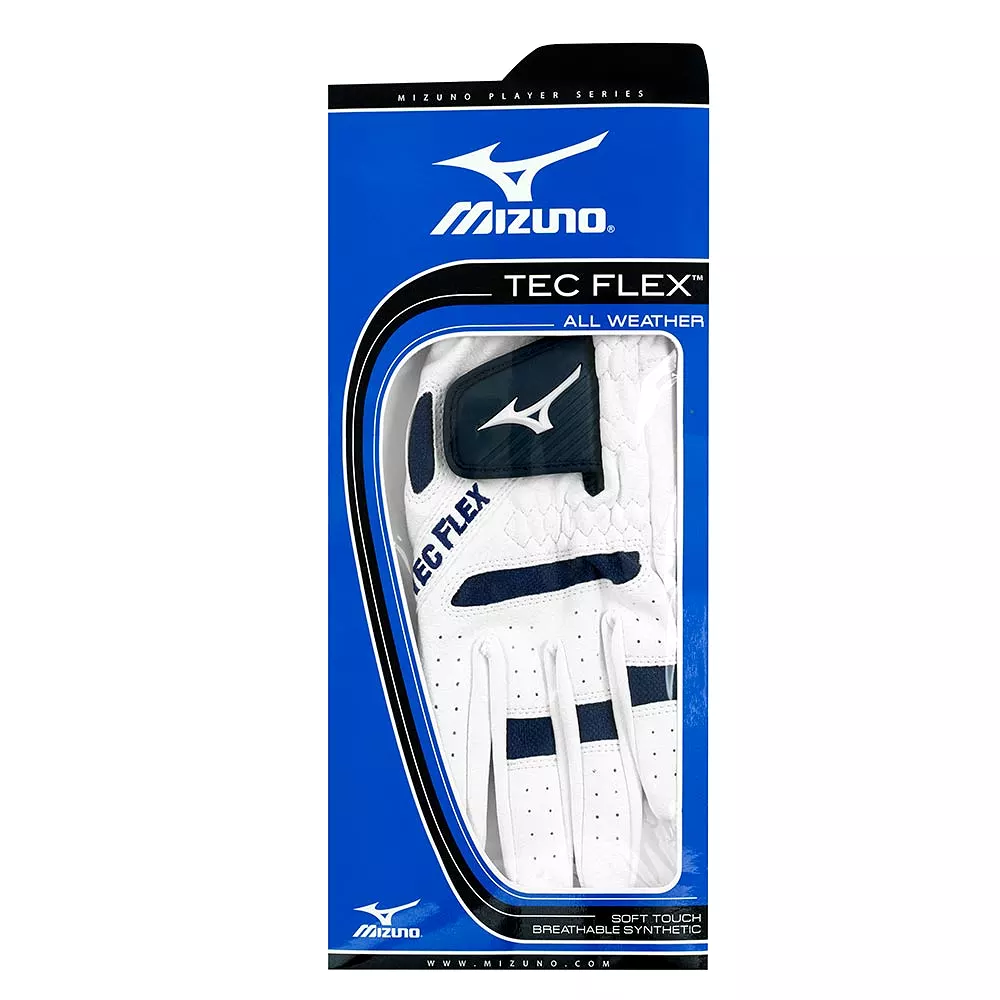 Mizuno Tecflex II Mens Golf Glove - White