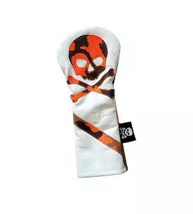 NEW! Neon Orange Urban Camo Skull & Bones Fairway Wood Headcover