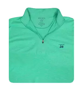 Ocean View Quarter Zip- Heather Mint Leaf