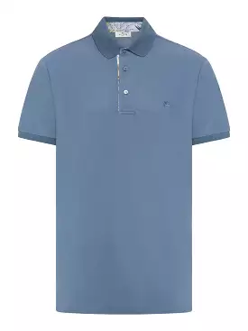 Pegaso-embroidered cotton polo shirt