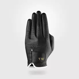 Personalised Premium Cabretta Leather Golf Glove (MENS) - Black