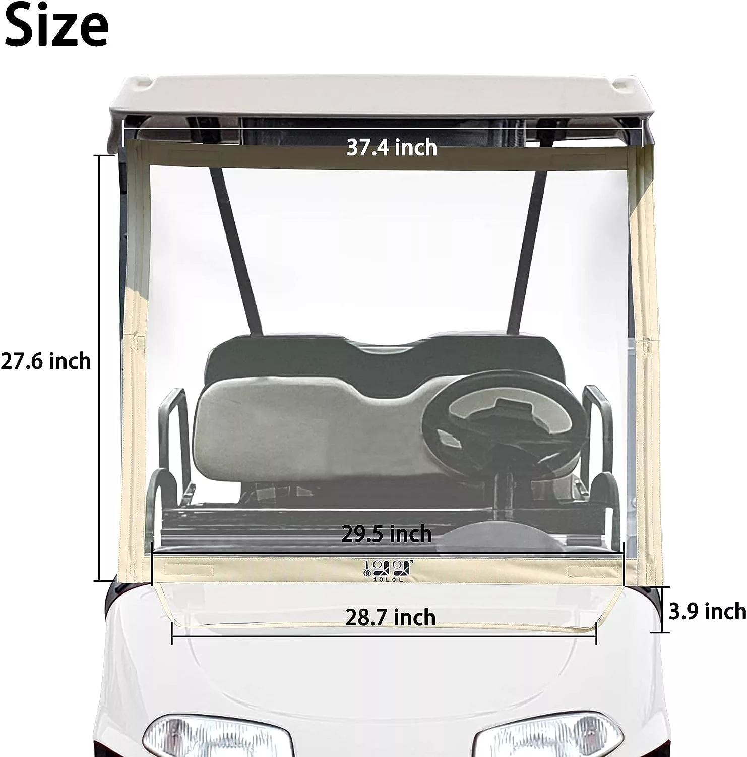 Portable Clear Film PVC Windshield for EZGO Golf Cart Parts - 10L0L