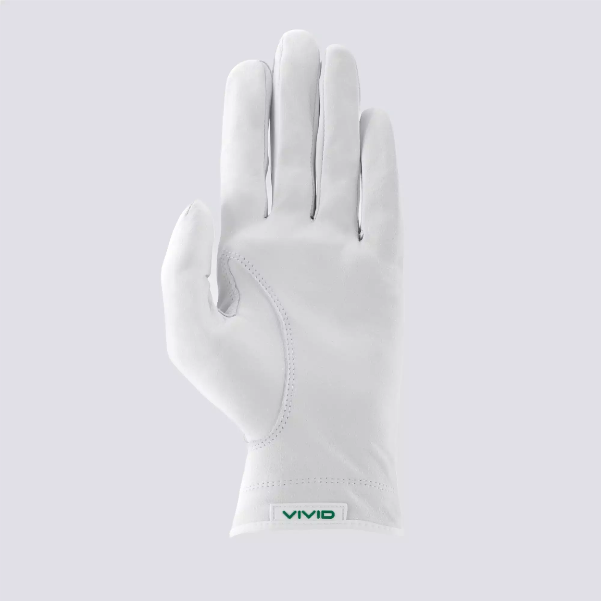 Premium Cabretta Leather Golf Glove Green / White