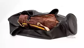 Premium Leather Golf Club Carrier Travel Cover