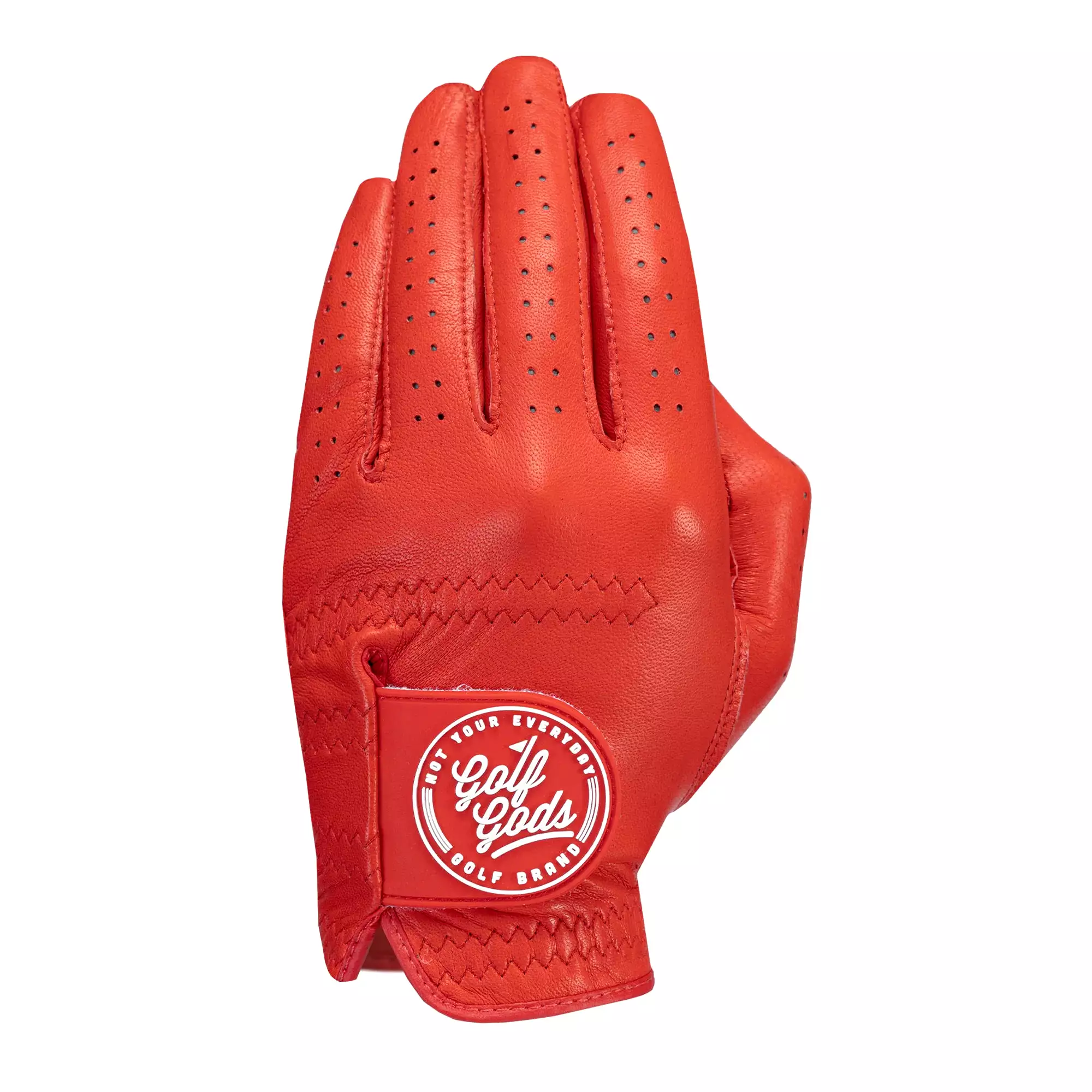 Red Cabretta Leather Golf Glove 3 PACK