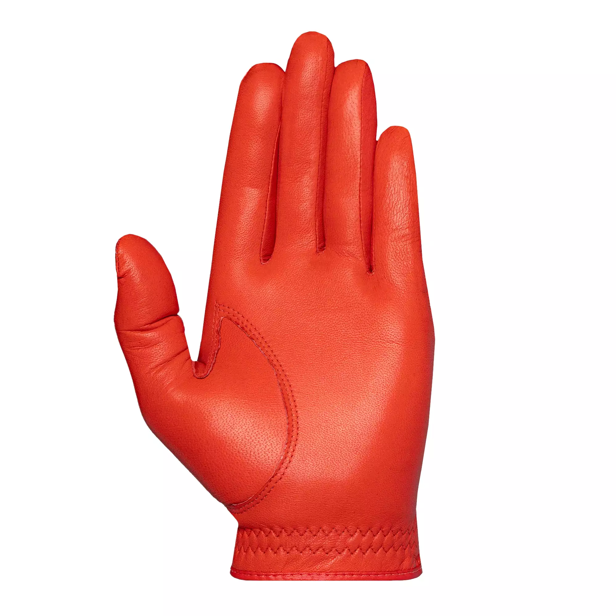 Red Cabretta Leather Golf Glove