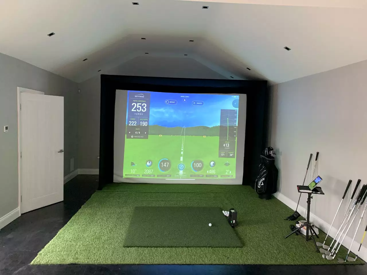 SKYTRAK + Home Golf Simulator Bundle