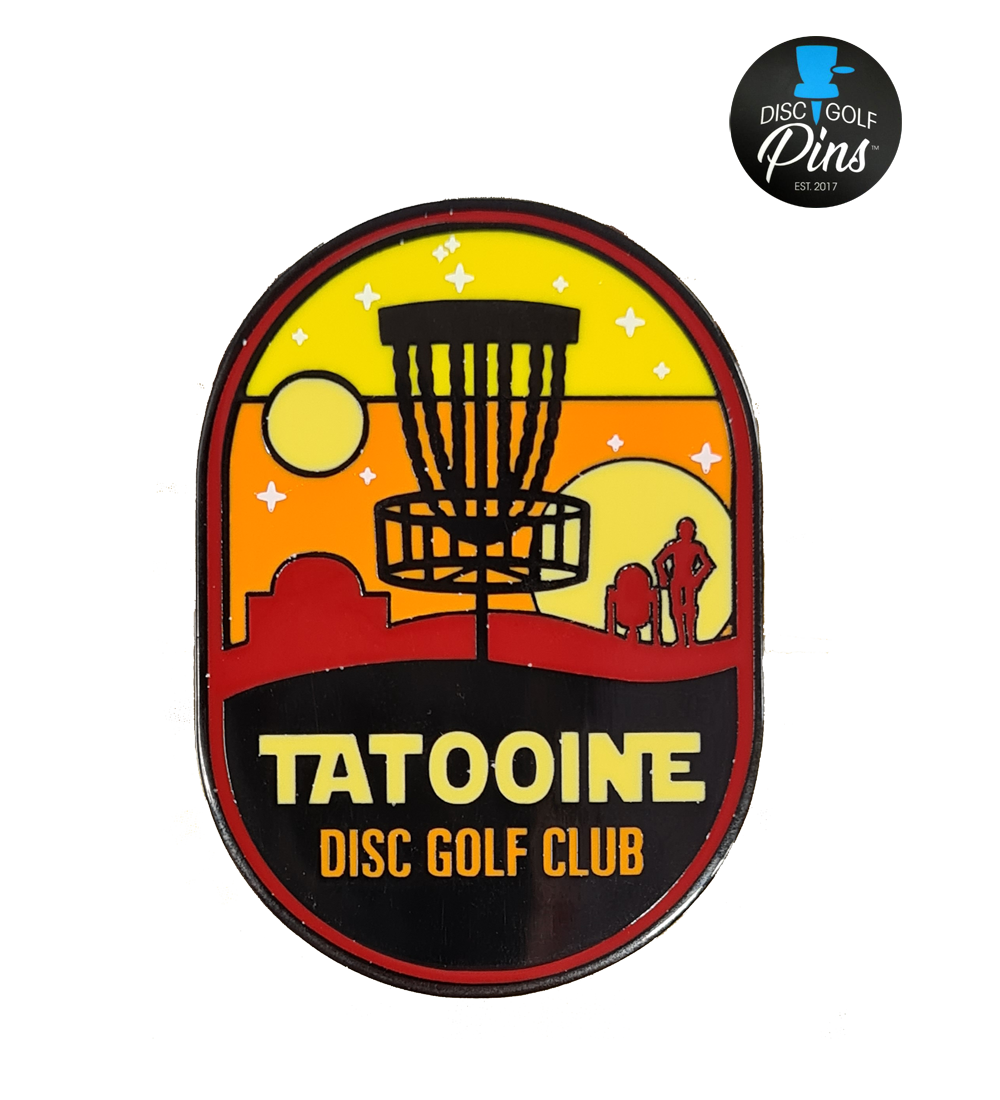 Tatooine Disc Golf Club Pin