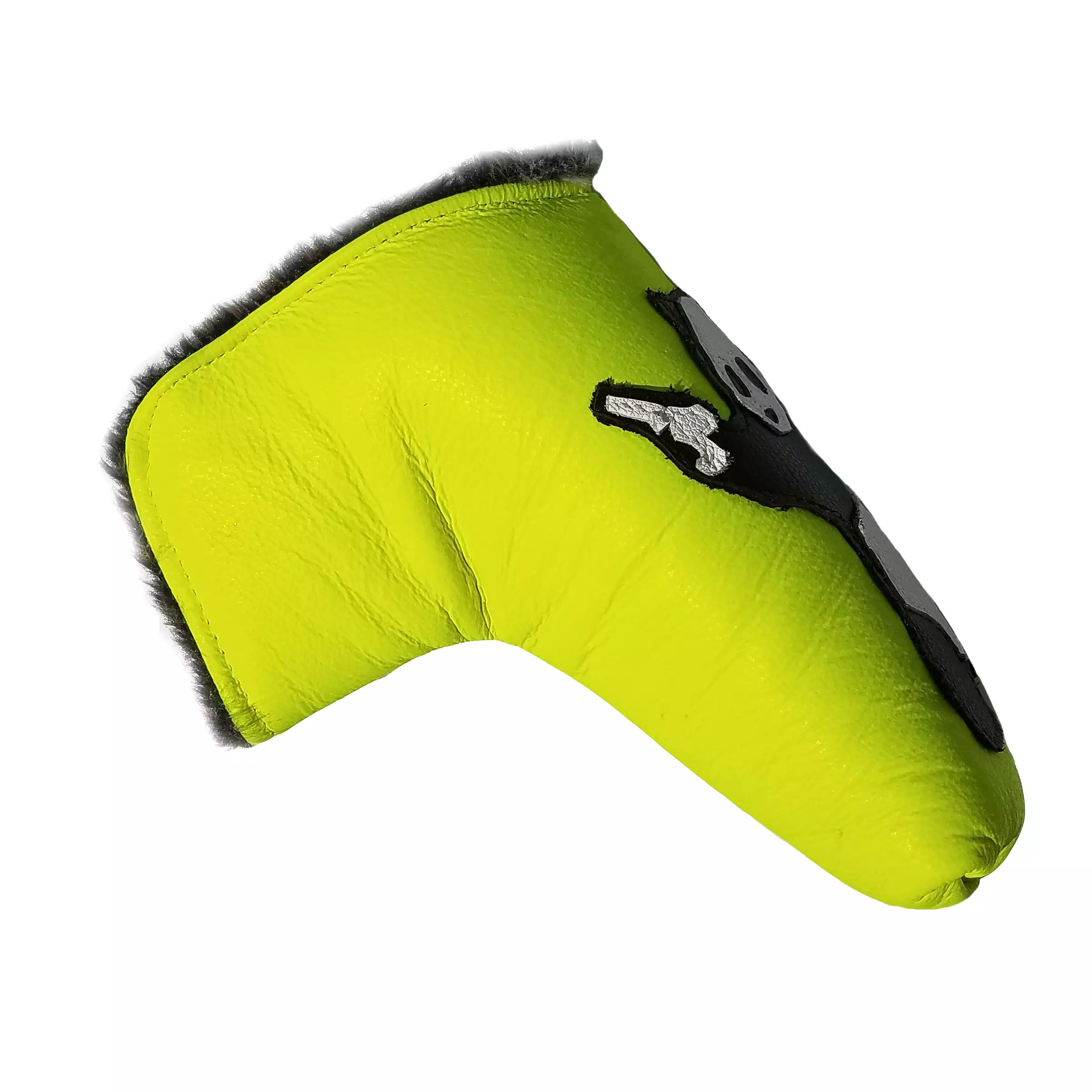 The Neon Yellow Panda With Guns Putter Cover