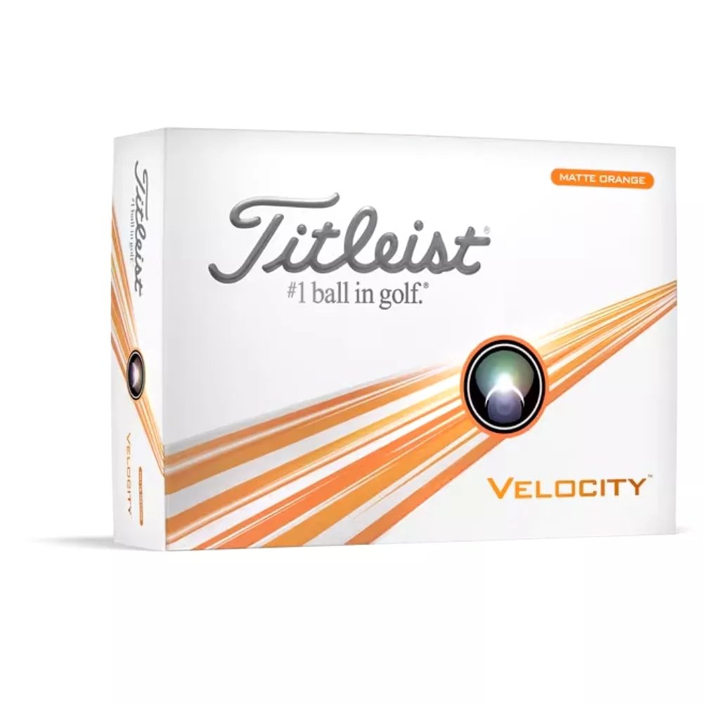 Titleist 2024 Velocity Golf Balls Matte Orange (1 Dozen)