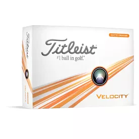 Titleist 2024 Velocity Golf Balls Matte Orange (1 Dozen)