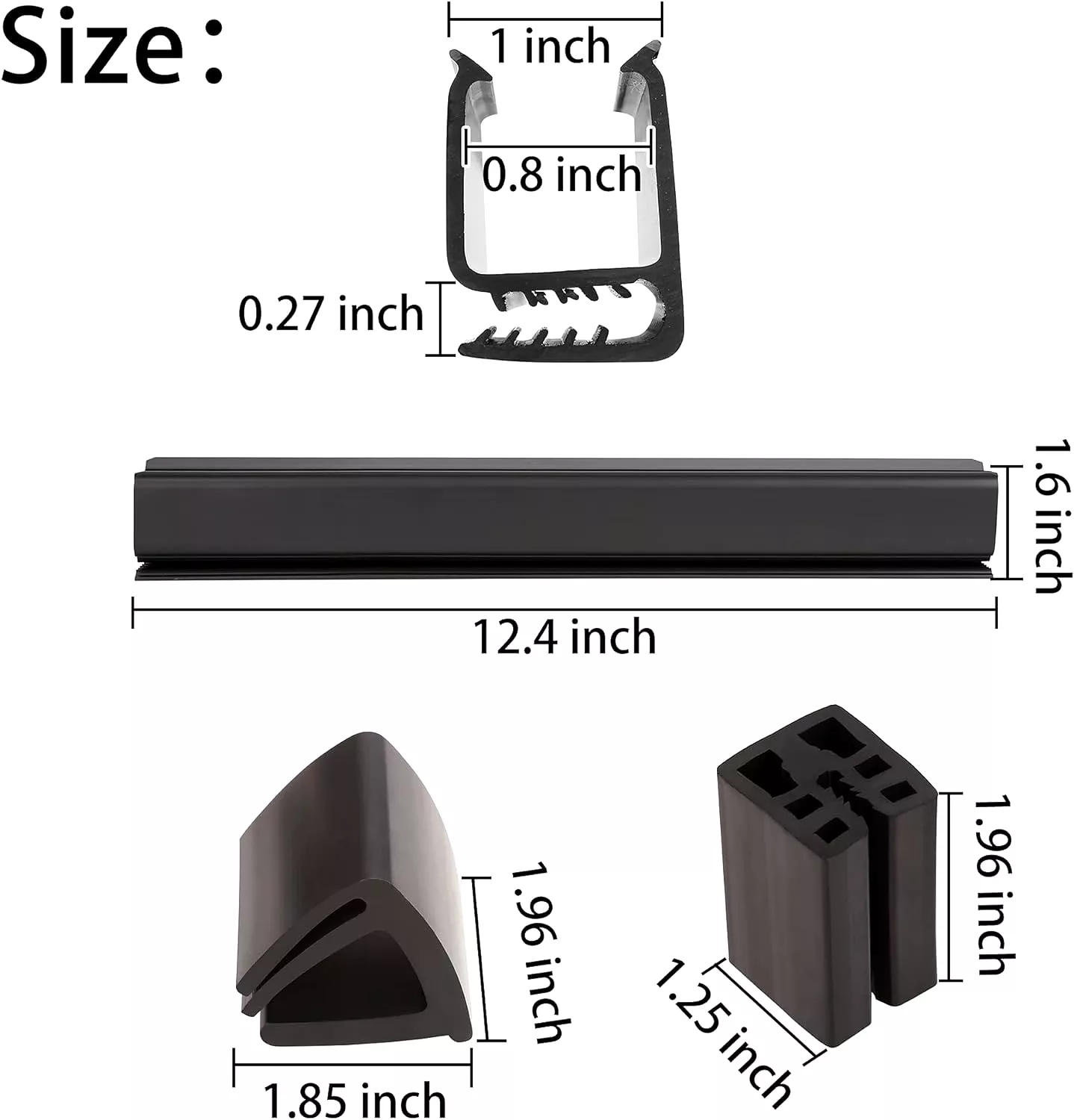 Windshield Clamp Kit for EZGO TXT DCS PDS 1994+ Golf Carts - 10L0L