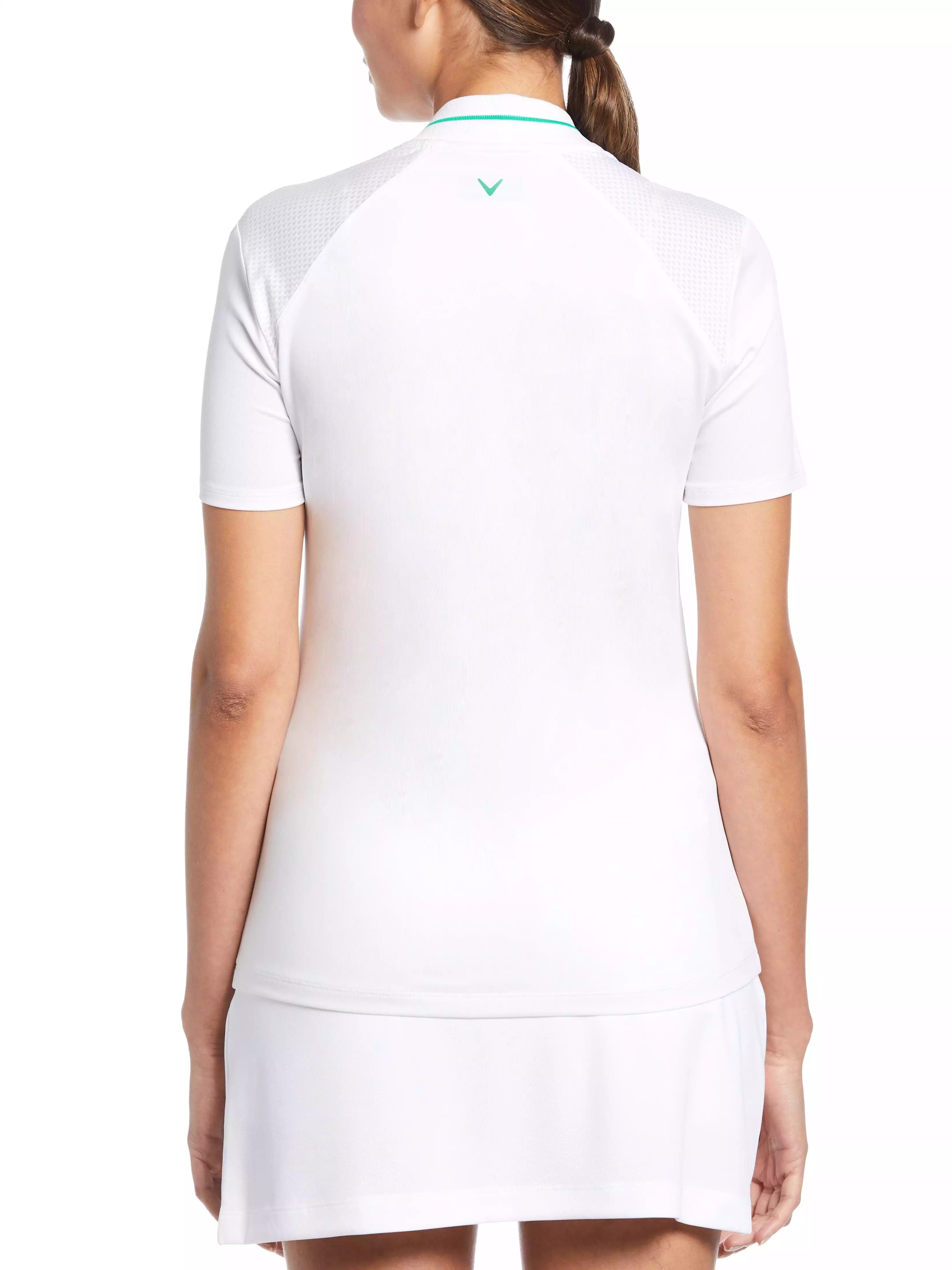 Womens Mesh Block Golf Top