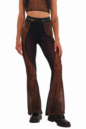 Ying Yang Leopard Bell Bottoms